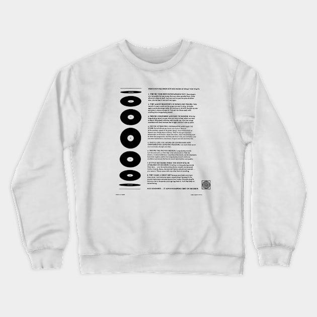 Your best entertainment BLACK Crewneck Sweatshirt by Staermose